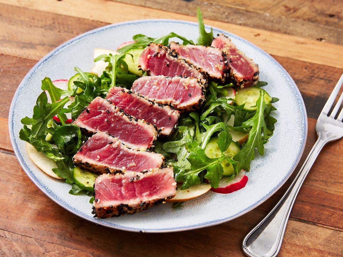 Tuna Salad Grilling Yellowfin Tuna Steak Recipe Grilled Fresh Tuna